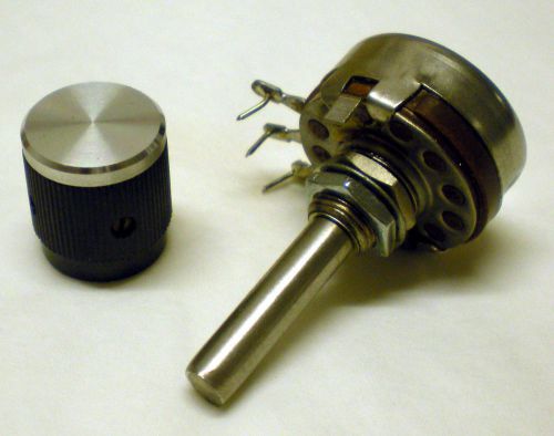 Ohmite type ab cu-1031 10k ohms 3-pole potentiometer panel mount rotary switch for sale