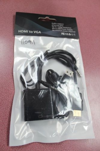 HDMI to VGA/Audio Converter  #110911 **SHIPS FROM USA