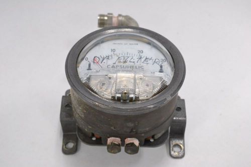 DWYER 4030C CAPSUHELIC DIFFERENTIAL PRESSURE 0-30IN-H2O 4IN 1/4IN GAUGE B324856