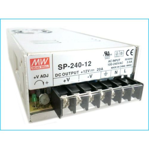 Mean Well  SP-240-12 AC/DC Power Supply Single-OUT 12V 20A 240W 7-Pin NEW