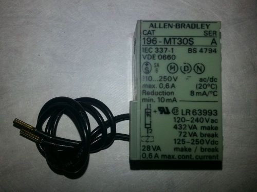Allen Bradley 196-MT30S Solid State Timing Module 110-250V  FREE SHIPPING