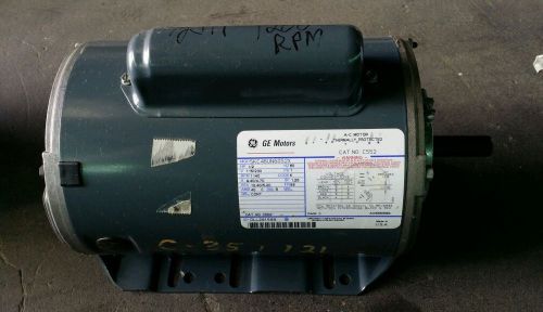 General electric ge 1/2 hp motor 115v 1140 rpm 1 phase for sale