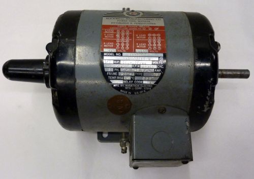 Rockwell 66-320 three phase vintage drill press electric motor 1/2 hp 56y-4 ts for sale