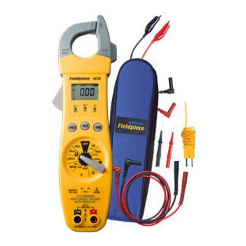 Fieldpiece sc76 hvac/r clamp meter with temperature and capacitance for sale