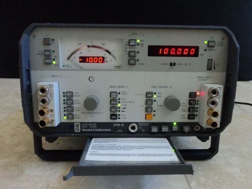 SPM-15 Wandel &amp; Goltermann Level Merter With Battery Pack Option 955/00 01&amp; Case