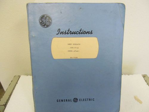General Electric 4ST4A1 Sweep Generator Instruction Manual w/schematics