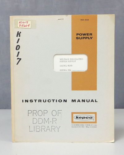 Kepco Voltage Regulated Power Supply Model 615B Instruction Manual