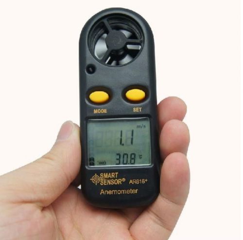 AR816 + handheld pocket digital anemometer wind speed meter tester
