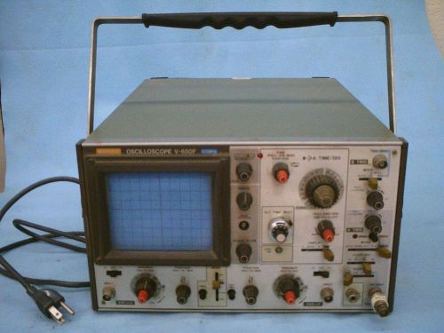 Hitachi V-650f Analog Oscilloscope 60MHz 2 Channel