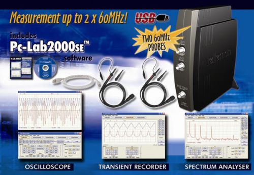 Velleman pcsu1000 two-channel usb pc oscilloscope for sale