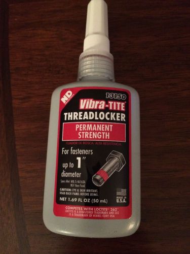 Vibra-Tite Permanent Strength Red ThreadLocker Anaerobic 50mL for up to 1-1/2&#034;
