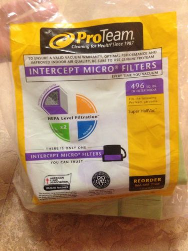ProTeam Super HalfVac HEPA Intercept Micro Reusable Vaccum Filters #106973 -10pk