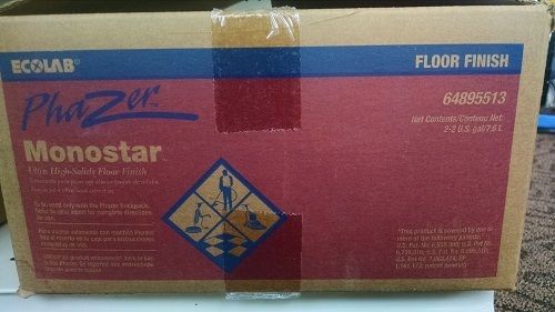 Ecolab Phazer Monostar Ultra High Solids Floor Finish (Case of 2/2 Gallon Bags)