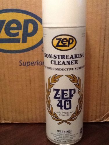 ZEP 40 Non Streaking Cleaner 18 oz New Cans