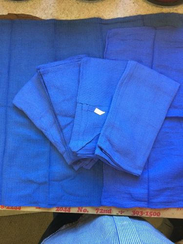 25 NEW BLUE GLASS CLEANING SHOP TOWEL/HUCK/ SURGICAL / DETAILING TOWELS