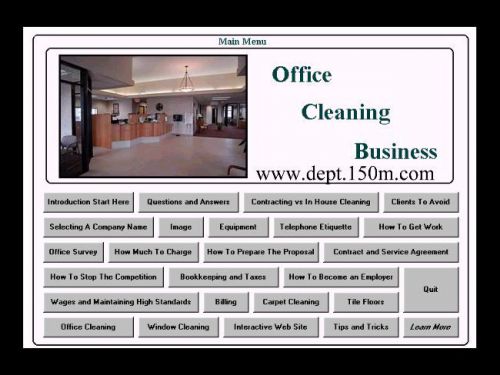 Office Cleaning Business / Janitorial Business No Reserve