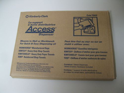 New kimberly clark #73900 access dispenser metal bracket workhorse kimtex for sale