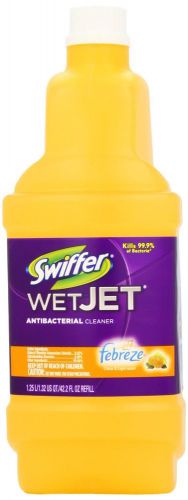 Swiffer wetjet spray mop antibacterial, febreze sweet citrus and light 42.2 oz for sale