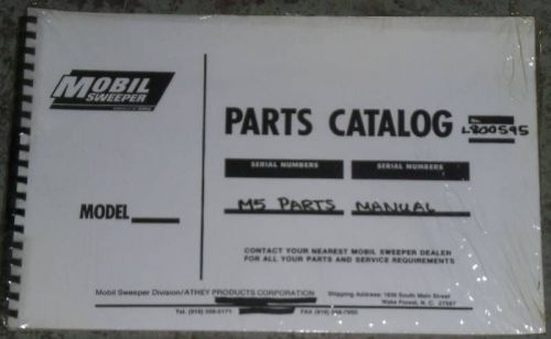 Mobil M5 Street Sweeper TE3, TE4 Parts Manual, NEW, Hard to Find