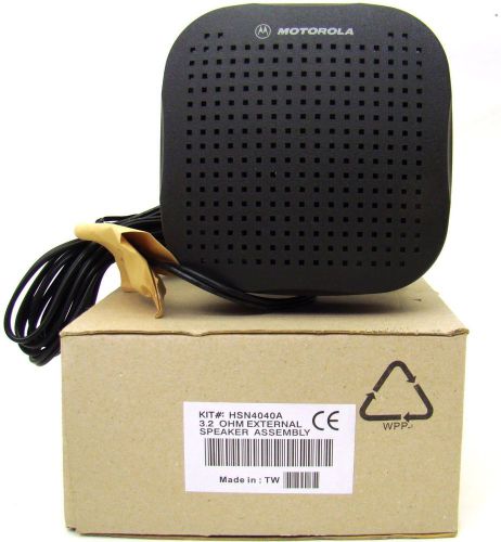 NEW Motorola HSN4040A External Speaker Mobile Radio 13 watt Water-Resistant