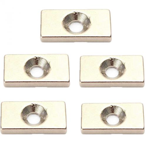 20x10x3mm hole 4mm very strong magnet small craft magnet fridge n35 grade 5 pcs for sale