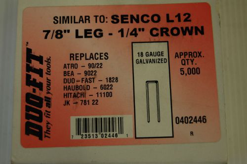 Duo-Fit 7/8&#039;&#039; Leg- 1/4&#034; Crown Staples  (0402446)