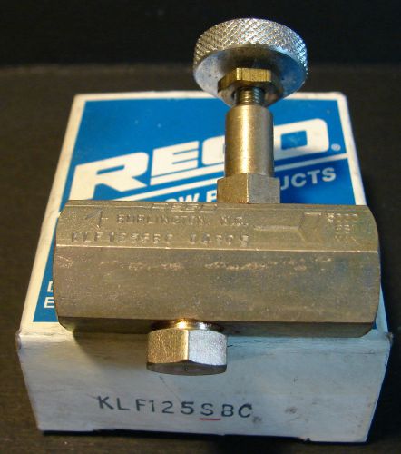 REGO KLF125SBC 04B05 Hydraulic / Pneumatic Flow Control Valve 1/8&#034; NPT-Female