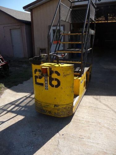 Lektro tug order picker with stairs, 36 volt with charger for sale
