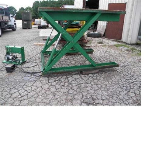 Air technical industries scissor lift table 50&#034; x 72&#034; 4000 lbs capacity 1 phase for sale