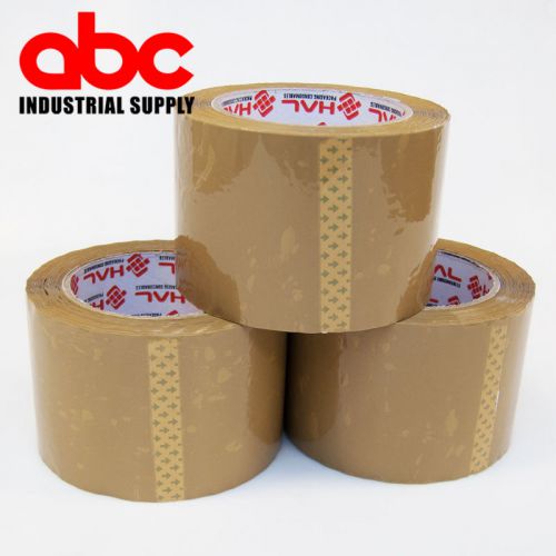330&#039; 3&#034; tape 24 rolls tan tape 110 yard   packing carton box sealing for sale