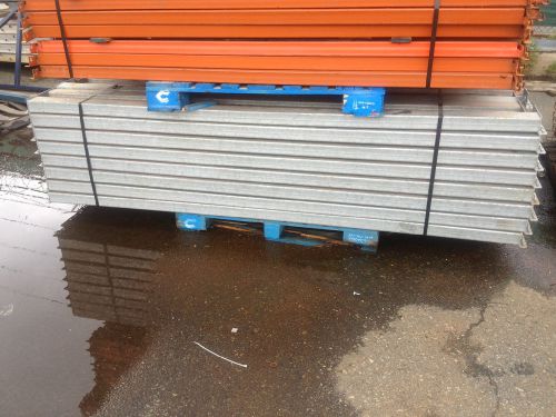 108&#034; x 5 1/2&#034; galvanized teardrop pallet rack beams: used in great condition** for sale