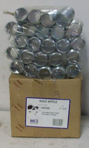 Madison electric rigid conduit nipples with separator 1&#034; npt nib box of 24 for sale
