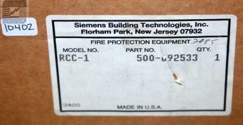 Siemens Cerberus Pyrotronics RCC-1 Remote Control Center Cabinet (Cabinet Only)
