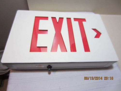 New Emergency Led Exit Sign By Chloride R Series Lot Of 2 120Vac/277Vac