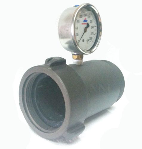 2-1/2&#034; fire hydrant in-line test gauge - 300psi for sale