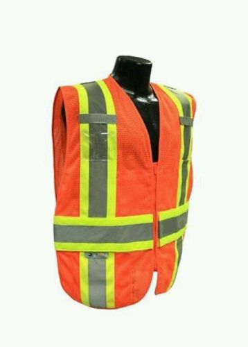 New radians sv23-2zom-xl/2x polyester mesh class-2 expandable two tone vest for sale