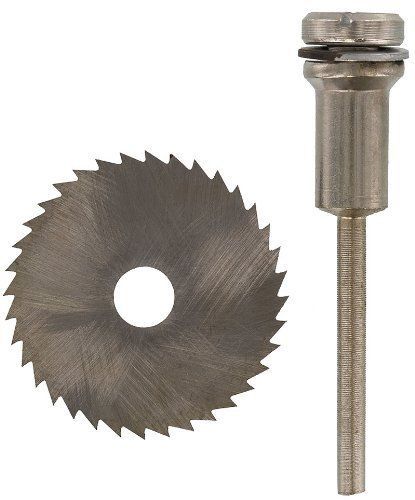 New 1.25&#034; High-Speed Steel Saw Blade w Mandrel Rotary Tool US FAST FREE SHIPPING