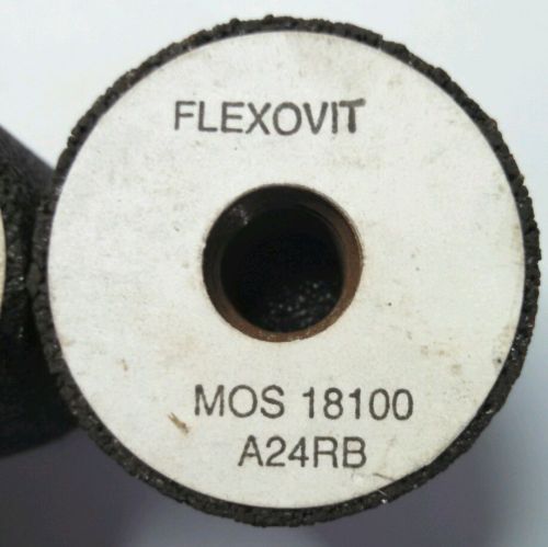 Lot of 3 Flexovit Model: A24RB, 2&#034;x3&#034; Grinding Wheels, 18,100 MOS/ RPM 5/8&#034;x11