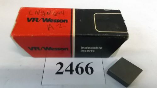 9 PCS CNGN644 A-2VR/WESSON CERAMIC INSERTS **NEW** #1-2442CR-109