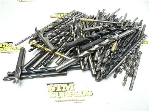 ASSORTED LOT OF 50+ HSS TWIST DRILLS NO.4 TO 15/32&#034; GUHRING