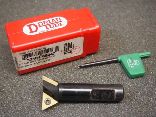 Dorian D60X-137-TD16-062 Indexable 60° Dovetail Mill