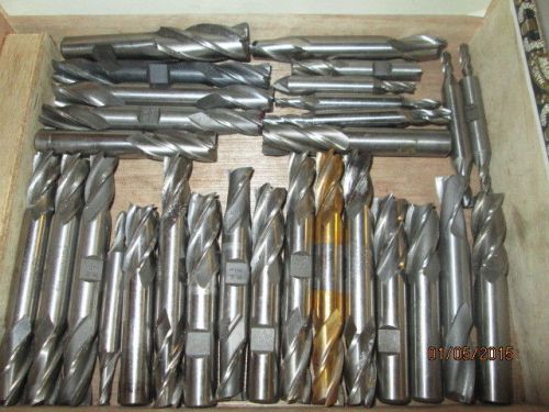 MACHINIST TOOLS LATHE MILL Lot of Machinist End Mill Cutters for Mill s