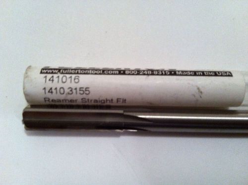 Fullerton Tool Carbide Reamer Straight Flt 141016 1410.3155 New