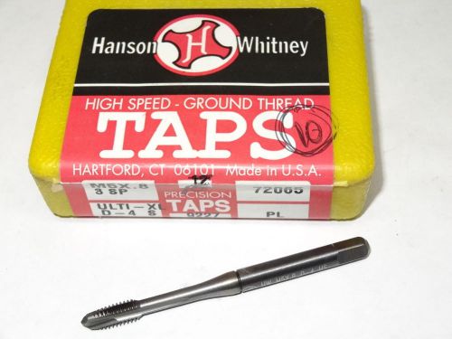 HANSON WHITNEY M5 X 0.8 D4 3FL D-4S HSS ULTI-XL Plug Spiral Point Tap 72065 USA