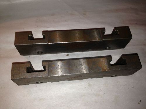 SET OF STEEL JAWS SIZE 6 &#034;X 1 1/2&#034; X 3/4&#034;  SNAP JAWS WORKING CONDITION
