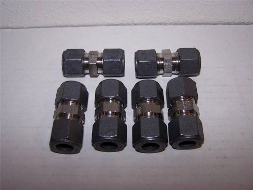 PARKER 8-8-HBZ-SS  UNION SS 1/2 TUBE  NEW  LOT OF 6