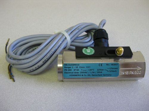 Reduced - honsberg flow switch mr-015gm010 stainless 1/2&#034;bsp for sale