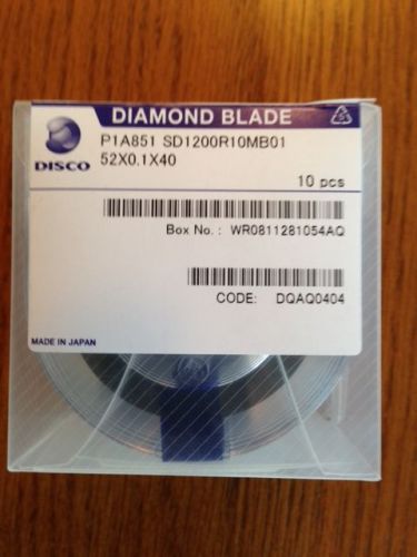 Box of 10ea NEW DISCO P1A851 SD1200R10MB01 DIAMOND BLADE