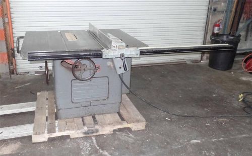 DELTA ROCKWELL 12/14&#034; TABLE SAW 34-350 5 HP 3 PHASE 52&#034; UNIFENCE