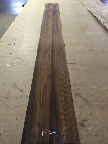 Wood Veneer Fumed Larch 10x100 1 Pieces Total Raw Veneer &#034;EXOTIC&#034; FL.S1 12-10